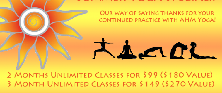 Summer Yoga Special!!