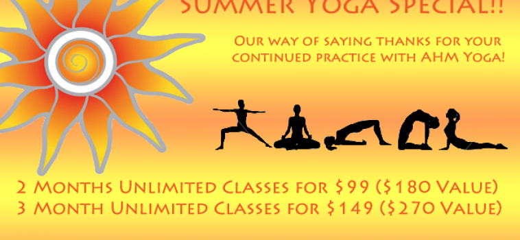 Summer Yoga Special!!